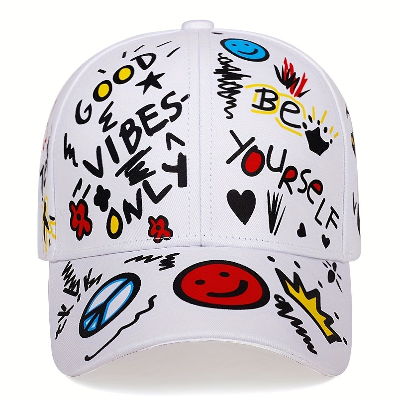 Graffiti Print Hip Hop Baseball Cap Sun Hat Unisex