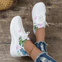 Women's Outdoor Skate Shoes with Flowers & Butterfly Patterns