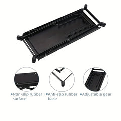 Guitar Foot Pedal Sturdy Metal Foot Rest 4 Gears High Low Non-slip