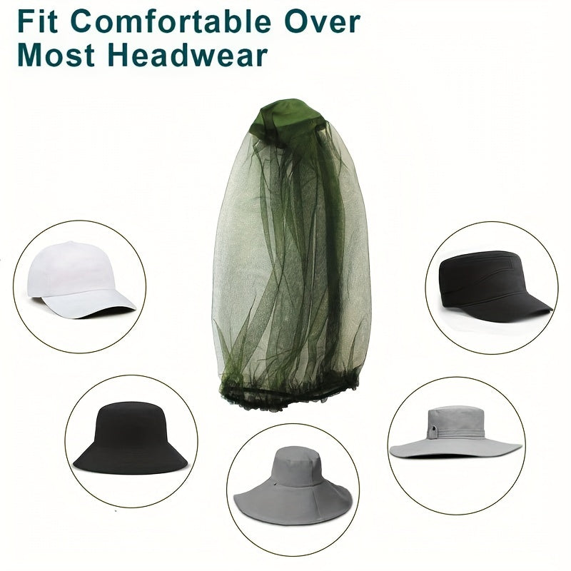 Protective Anti Mosquito Headgear for Outdoor Activities Breathable Mesh