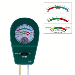 3-In-1 Soil Tester - Moisture, Fertility, pH Test