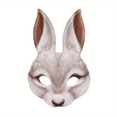 Men's Rabbit Plush Mask Halloween Cosplay Party Prop