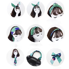 4pcs Skinny Scarf & Hair Tie Set for Women