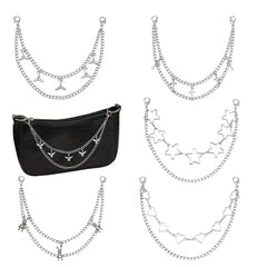 Butterfly Double Chain Street Shot Pants Bag Chain