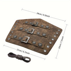 Viking Renaissance Arm Guard Medieval PU Leather Buckle Arm Guard