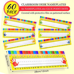 60 Personalized Desk Name Stickers for School Season Opening - Back to School