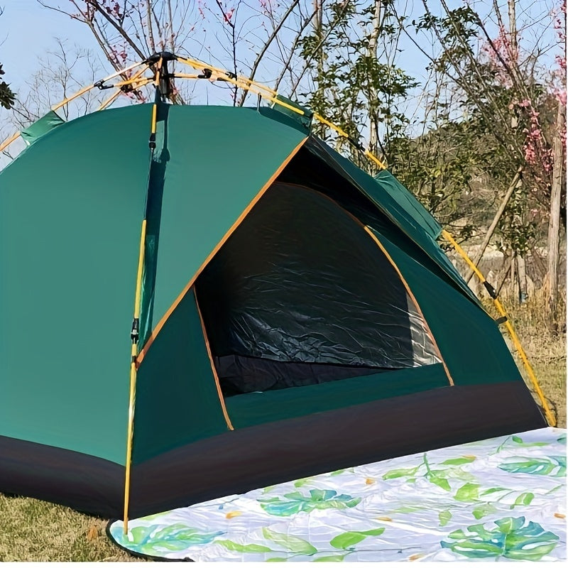 3D Ventilation Double Zipper Tent Quick Opening Rainproof Camping Tent