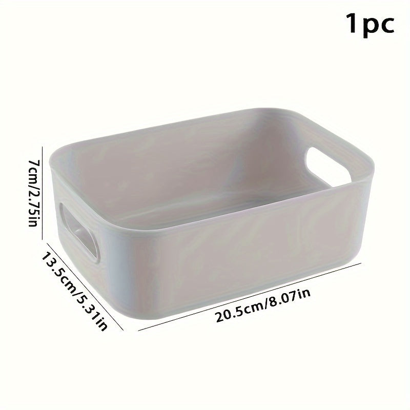 Plastic Storage Box Organizer Handle Bathroom Kitchen Snack