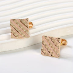 Square Striped Paint Cufflinks French Business Shirt Cufflinks