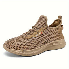 Men's Breathable Sneakers Comfy Non Slip Lace Up Shoes