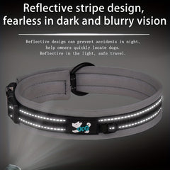 Reflective Dog Collar Night Walking Soft Comfortable Durable Buckle