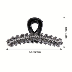 Rhinestone Hair Claw Large Shark Claw Ponytail Holder