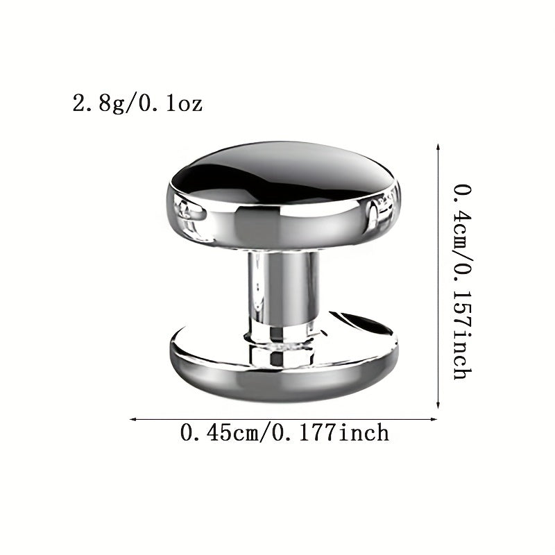 Men's Cubic Zirconia Cufflinks Stainless Steel Shirt Accessories