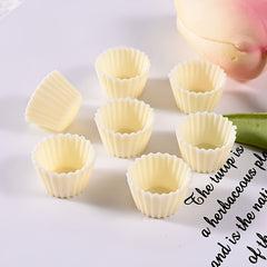 Mini Cake Cup Decorations in Macaron Colors Resin Craft