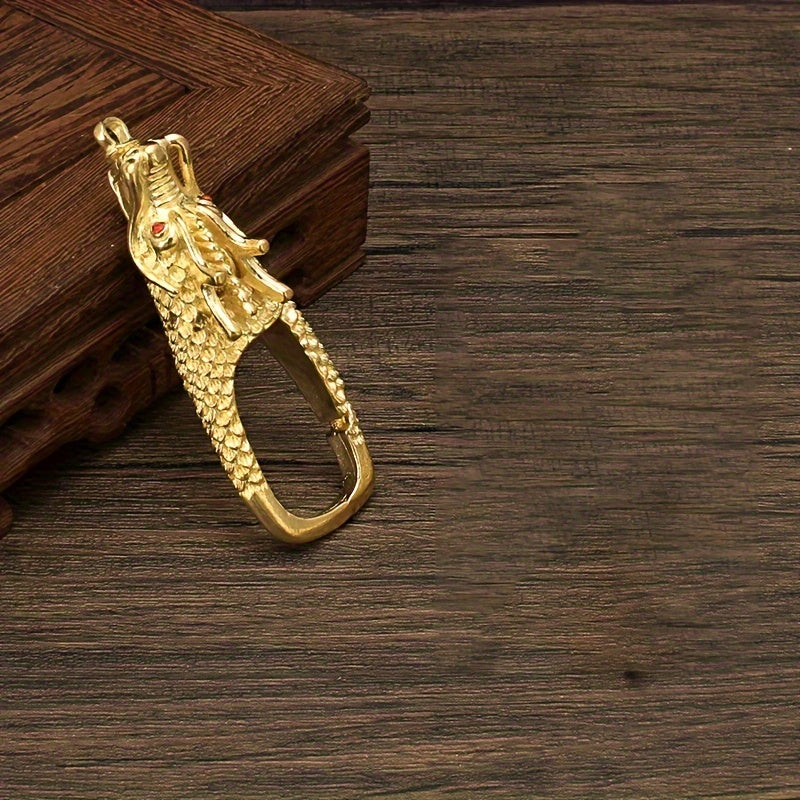 Chinese Dragon Head Keychain Retro Eagle Waist Hanging Buckle