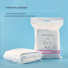 10pcs Baby Disposable Wash Bibs Water Insulation Anti fouling
