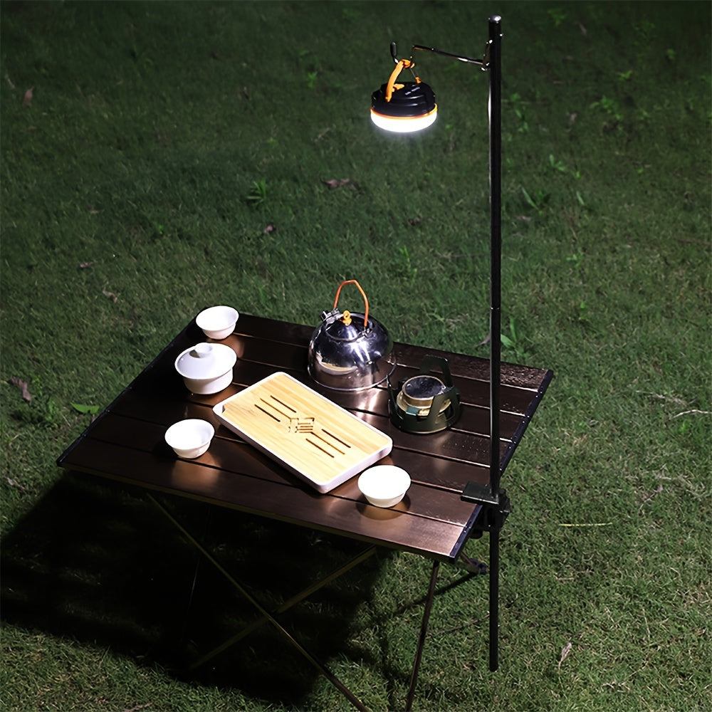 Aluminum Alloy Camping Folding Lamp Pole Adjustable Lantern Stand