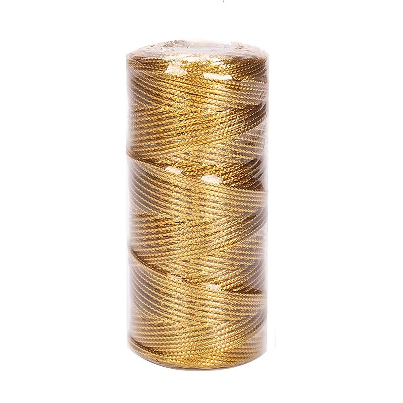 2 Rolls 100m Golden Onion Thread Rope For Gift Wrapping DIY Decor