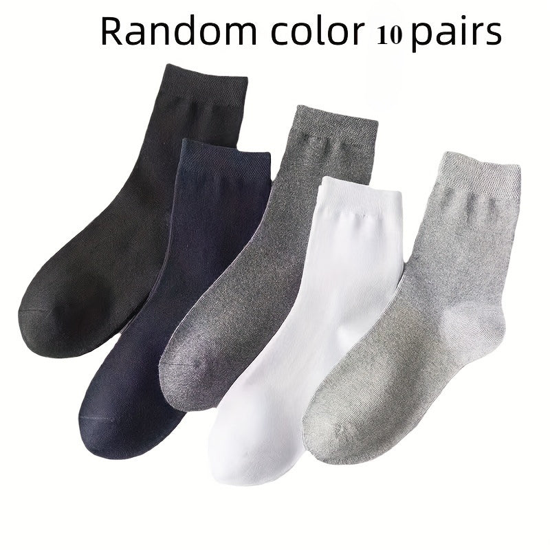 10 Pairs Unisex Diabetic Socks Breathable Polyester Comfortable Elastic Knitted