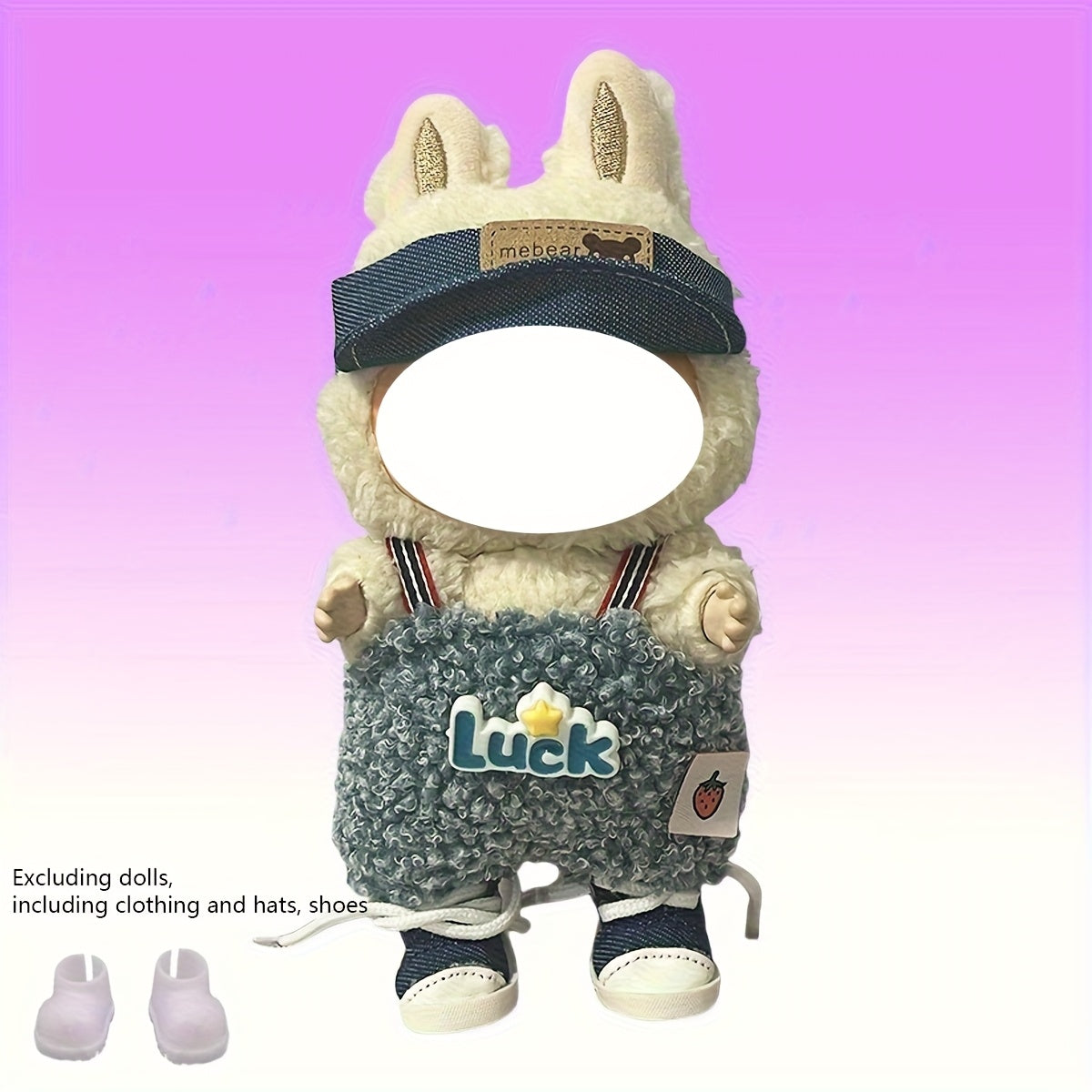 Labubu 3pcs Doll Costume Set for 6-7 Inches Dolls