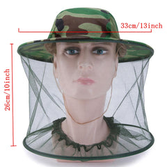 Beekeeping Hat Camouflage Shawl Anti Mosquito Protection