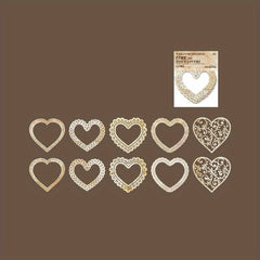 10pcs Pack Paper Space Time Series Lace Border Decoration Base Paper