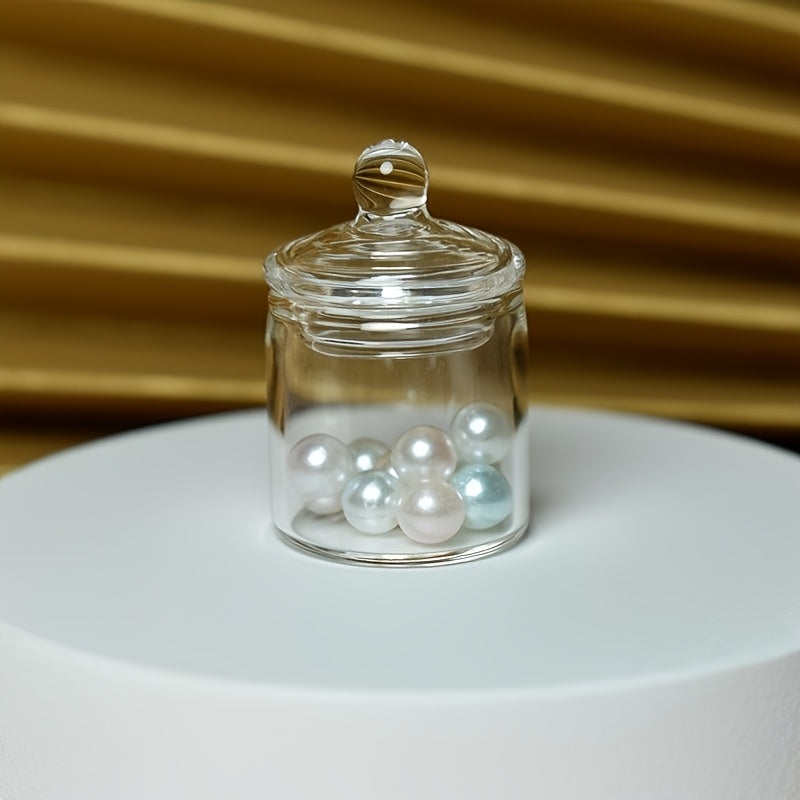 Mini Glass Jar Dollhouse Decor Fiberglass Material