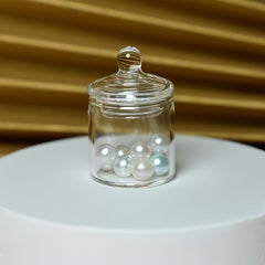 Mini Glass Jar Dollhouse Decor Fiberglass Material