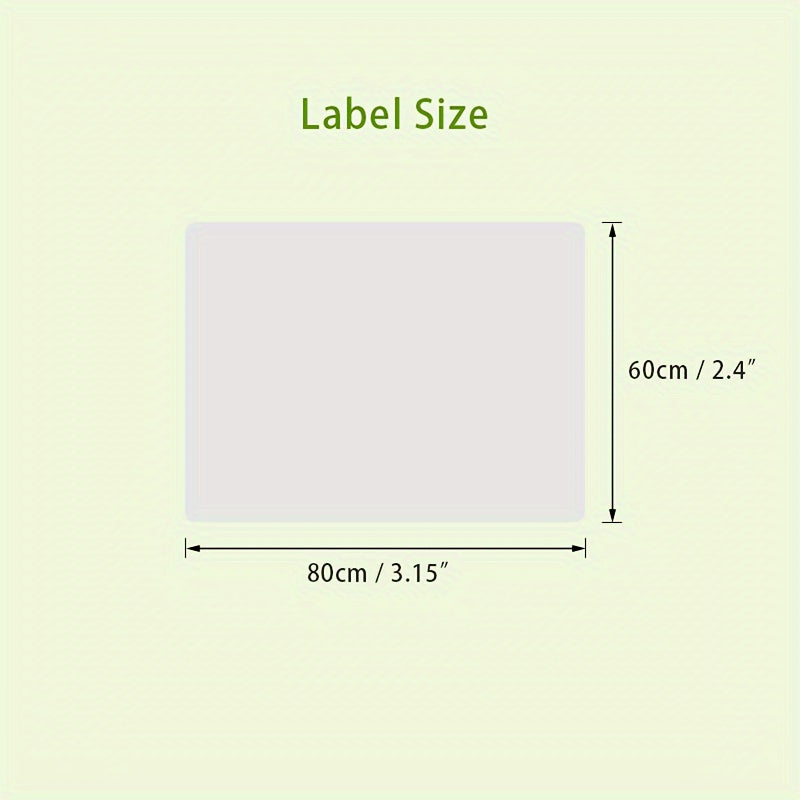80x60mm Direct Thermal Labels Self Adhesive for Address - Label Compatible