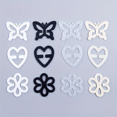 4pcs Heart Shaped Bra Strap Clips Non slip Buckles Conceal Bra Straps