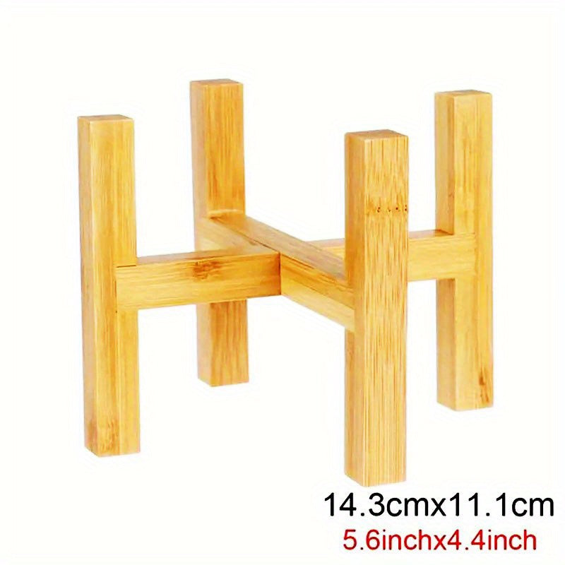 Bamboo Flower Holder Pot Holder Nordic Floor Stand Rack Balcony