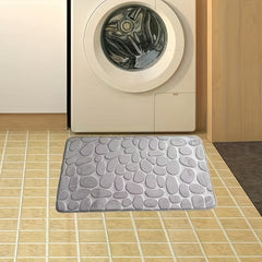 2pcs Absorbent Non Slip Bathroom Rug U Shape Mat Soft Comfortable