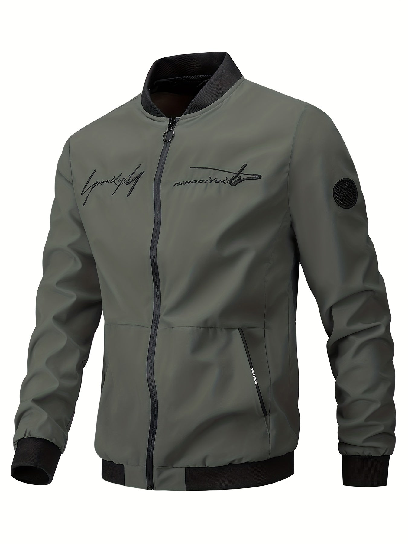 Men's Lightweight Windbreaker Jacket for Spring Fall