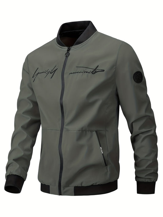 Men's Lightweight Windbreaker Jacket for Spring Fall