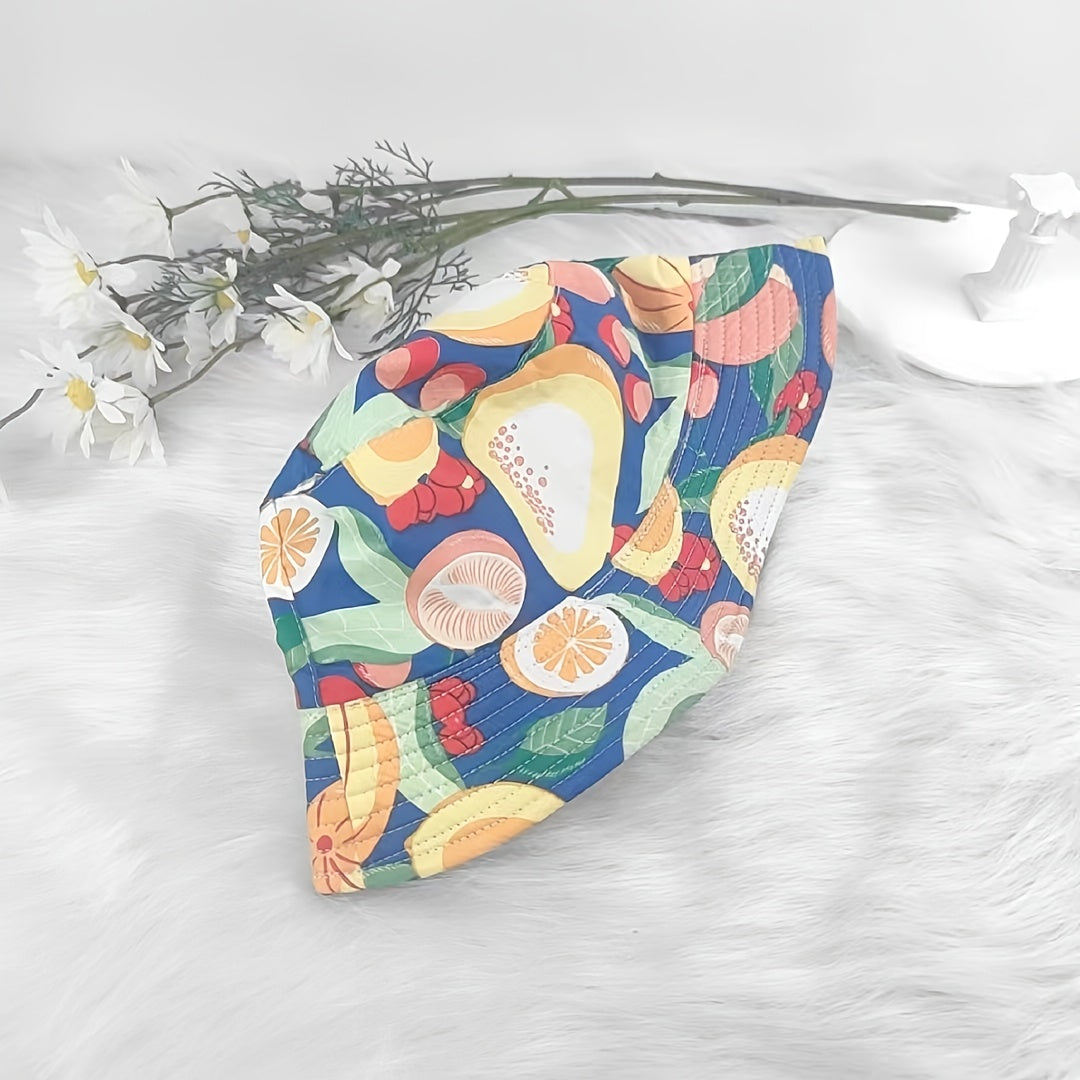 Fruit Pattern Reversible Bucket Hat for Men Women