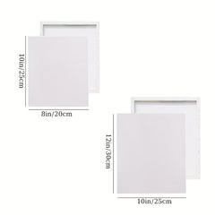 12pcs 10x12 Blank Stretched Canvases for Painting