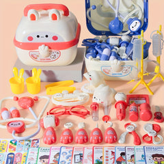 Pink Pretend Doctor Toy Playset for Kids