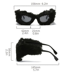 Oversize Cat Eye Sunglasses Y2K Party Sunshade Glasses