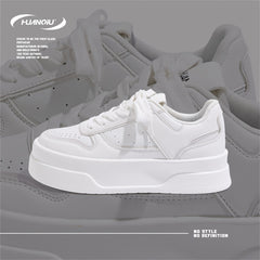 HUANQIU Lace-up Skate Shoes Non Slip Sports Sneakers