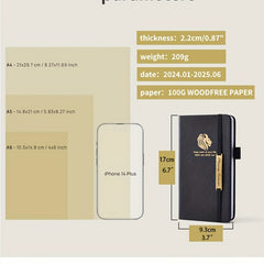 Leather A6 Academic Planner 1 6 18 Months Perfect for Teachers & Students