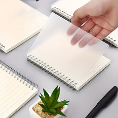 A5 Grid Notebook 21 Coil Diary Book Transparent PP Notebook