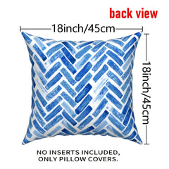 Waterproof Double Sided Printed Linen Outdoor Pillowcase 45x72cm