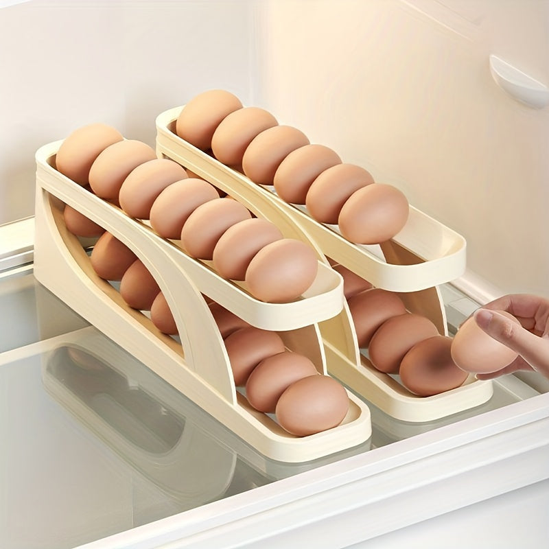 Double Layer Egg Box Refrigerator Side Door Anti fall Egg Storage Box