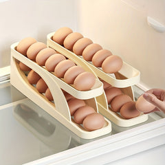 Double Layer Egg Box Refrigerator Side Door Anti fall Egg Storage Box