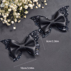 Girls Cartoon Sequin Bow Hair Clips for Party