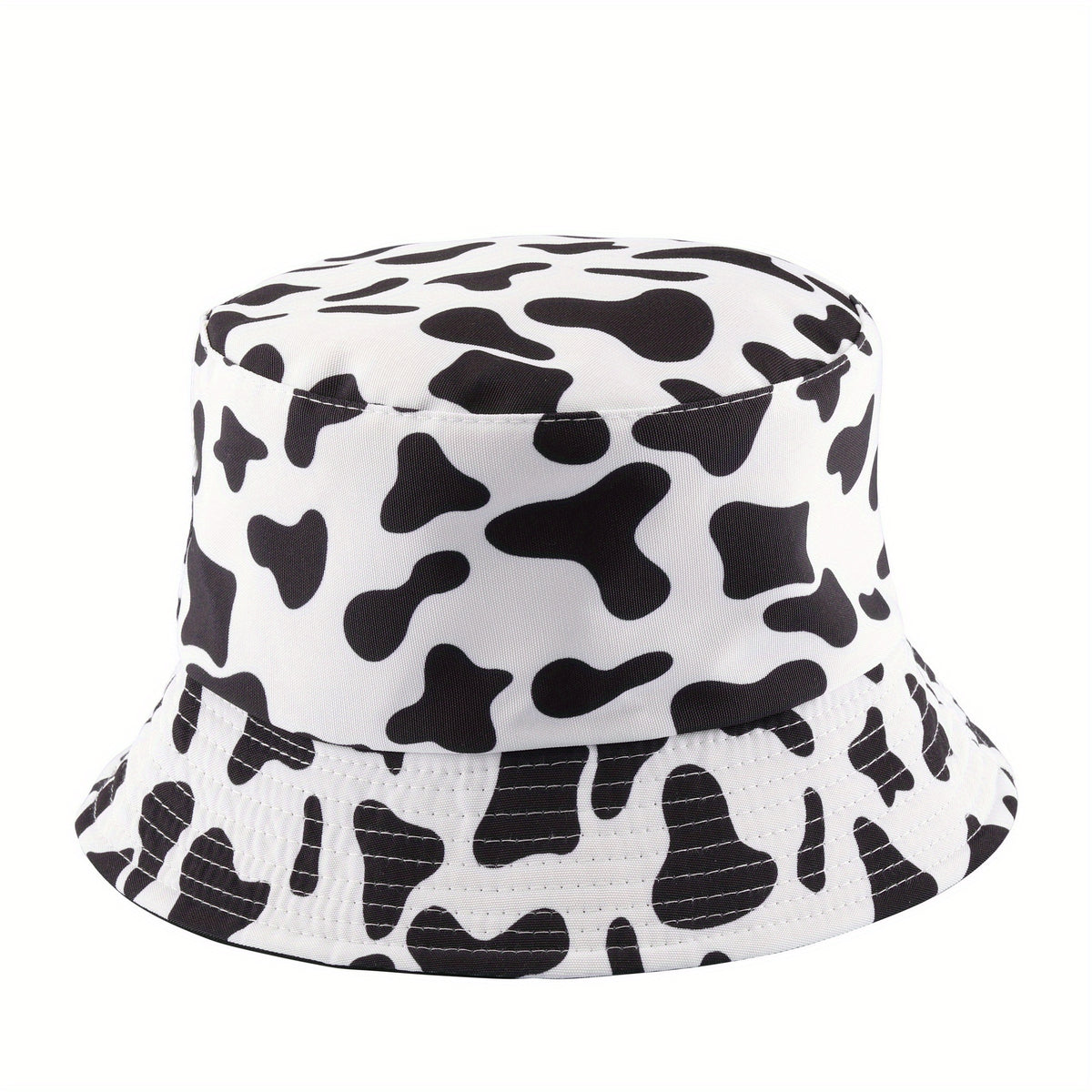Sunflower Print Reversible Bucket Hat Lightweight Fisherman Cap