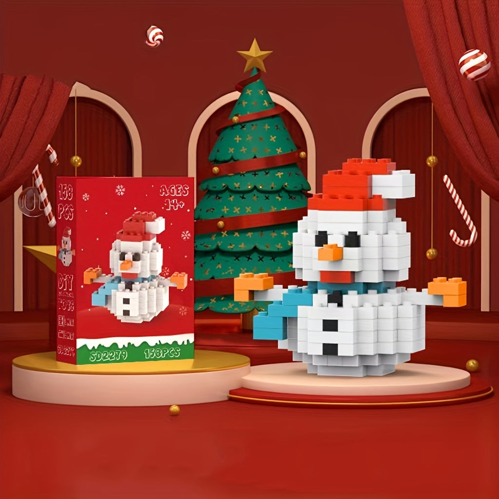 Christmas Building Blocks Collect Snowmen Santa Claus