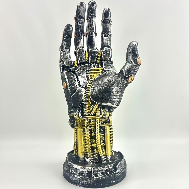 Cyberpunk Mechanical Arm Resin Statue - Ideal Gift for Gamers