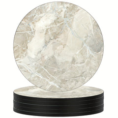 6pcs Colorful Marbling Coasters Non-slip Rubber Drink Coasters