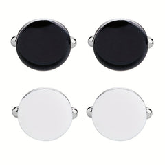 Alloy Dripping Oil Cuff Nails Cufflinks for Men